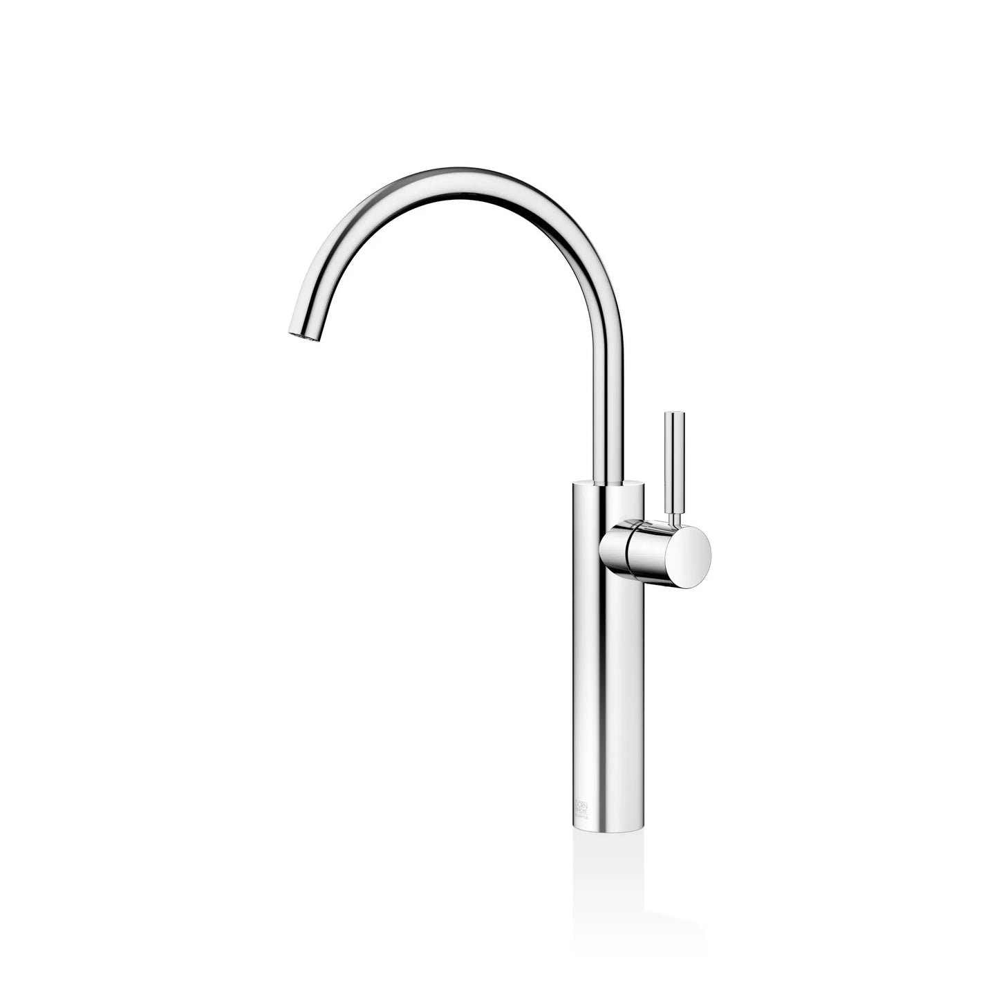 META Single-lever basin mixer with raised base without pop-up waste