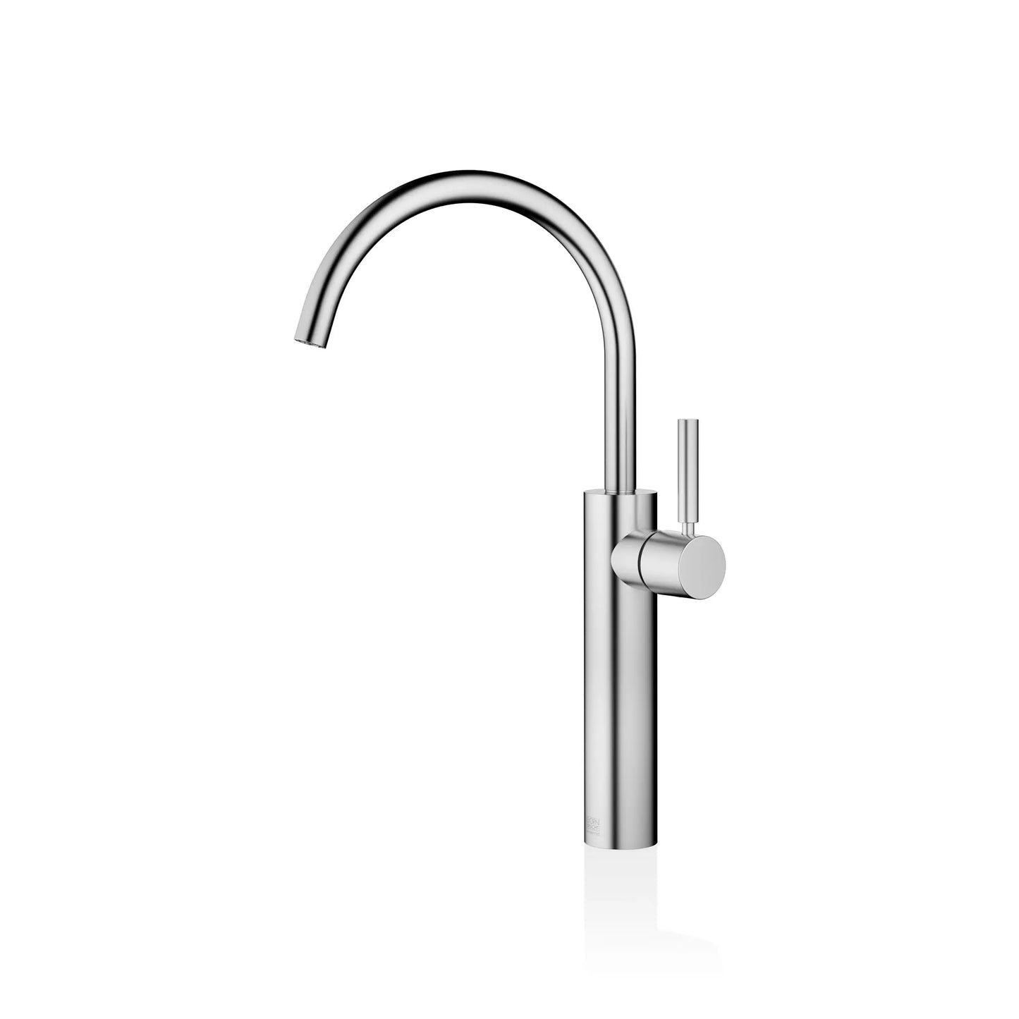 META Single-lever basin mixer with raised base without pop-up waste