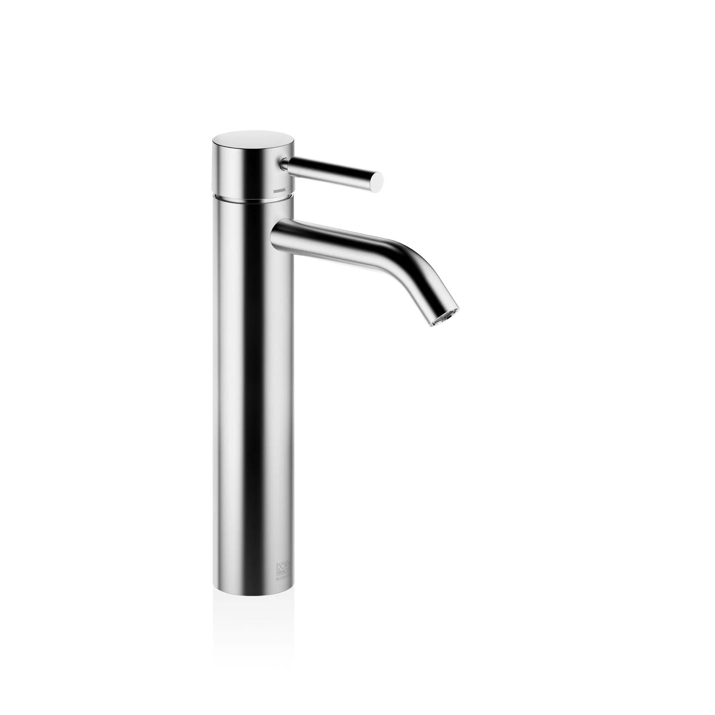 META Single-lever basin mixer with raised base without pop-up waste