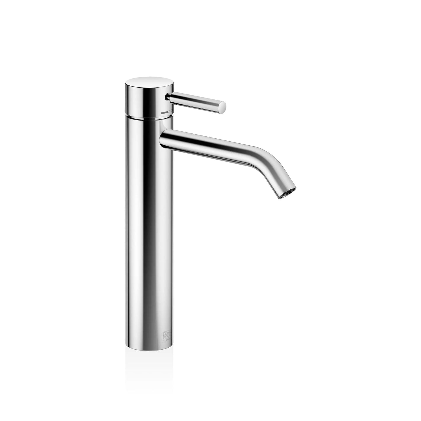 META Single-lever basin mixer with raised base without pop-up waste