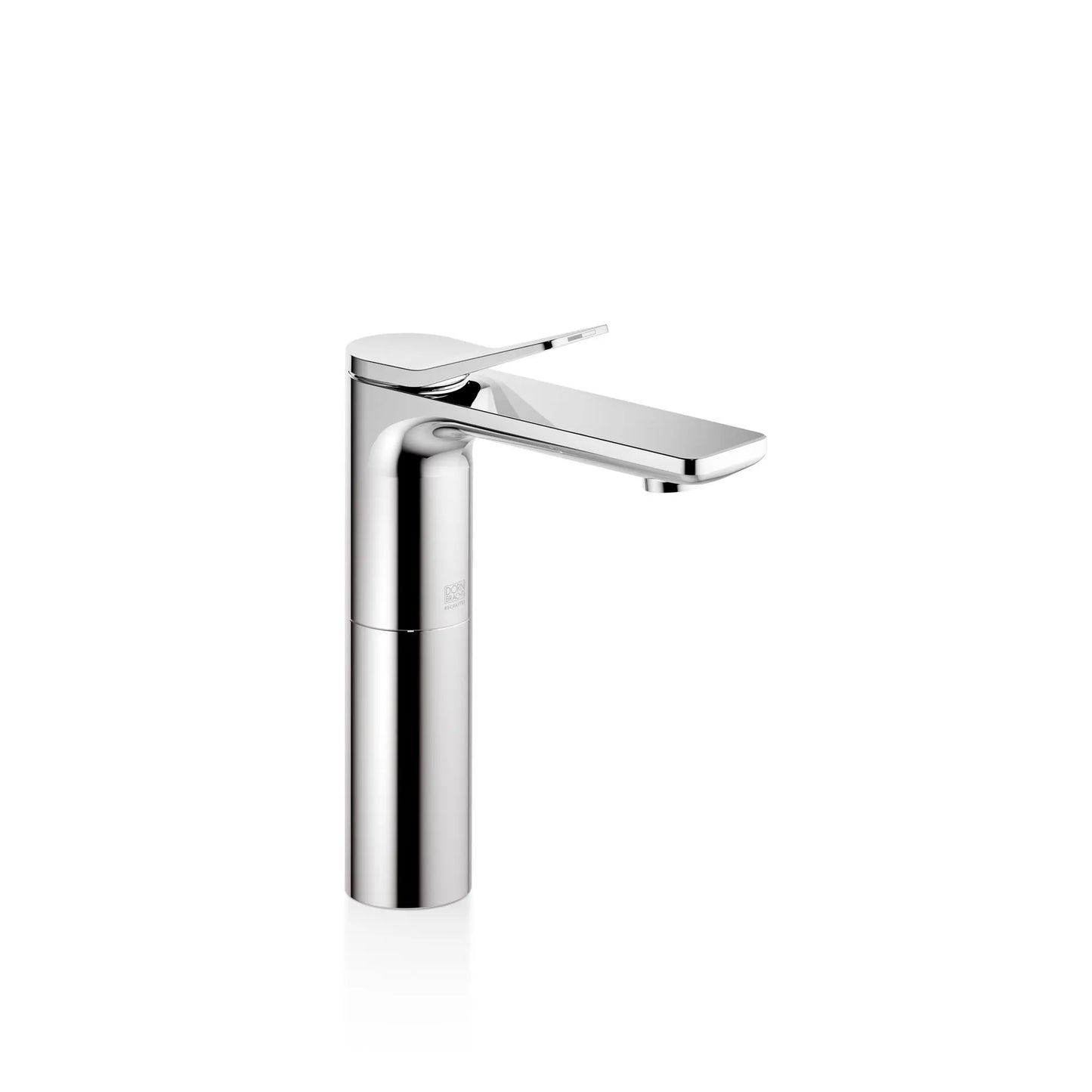LISSÉ Single-lever basin mixer with raised base without pop-up waste
