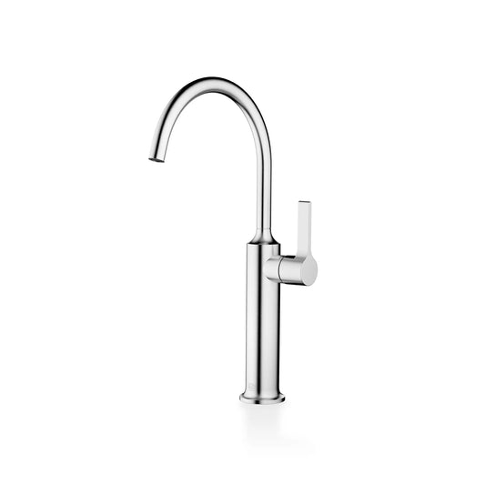 VAIA Single-lever basin mixer with raised base without pop-up waste