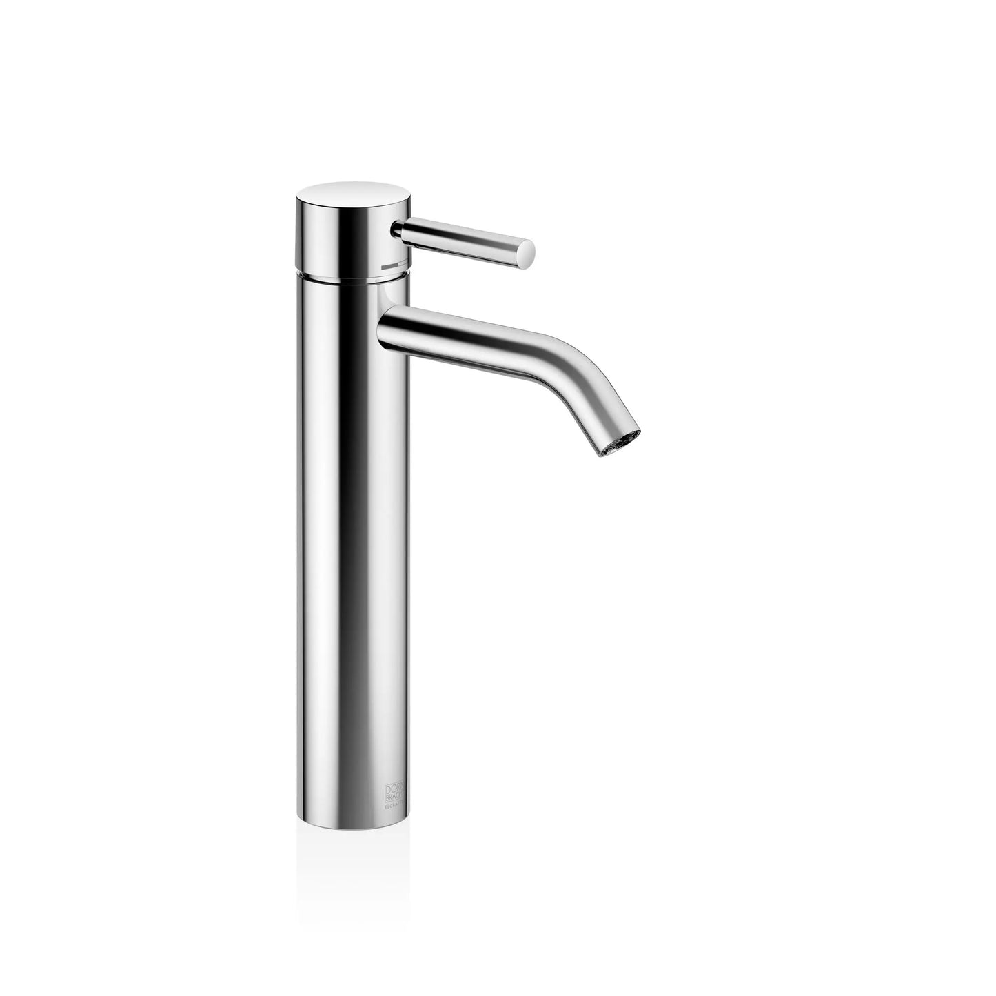 META Single-lever basin mixer with raised base without pop-up waste