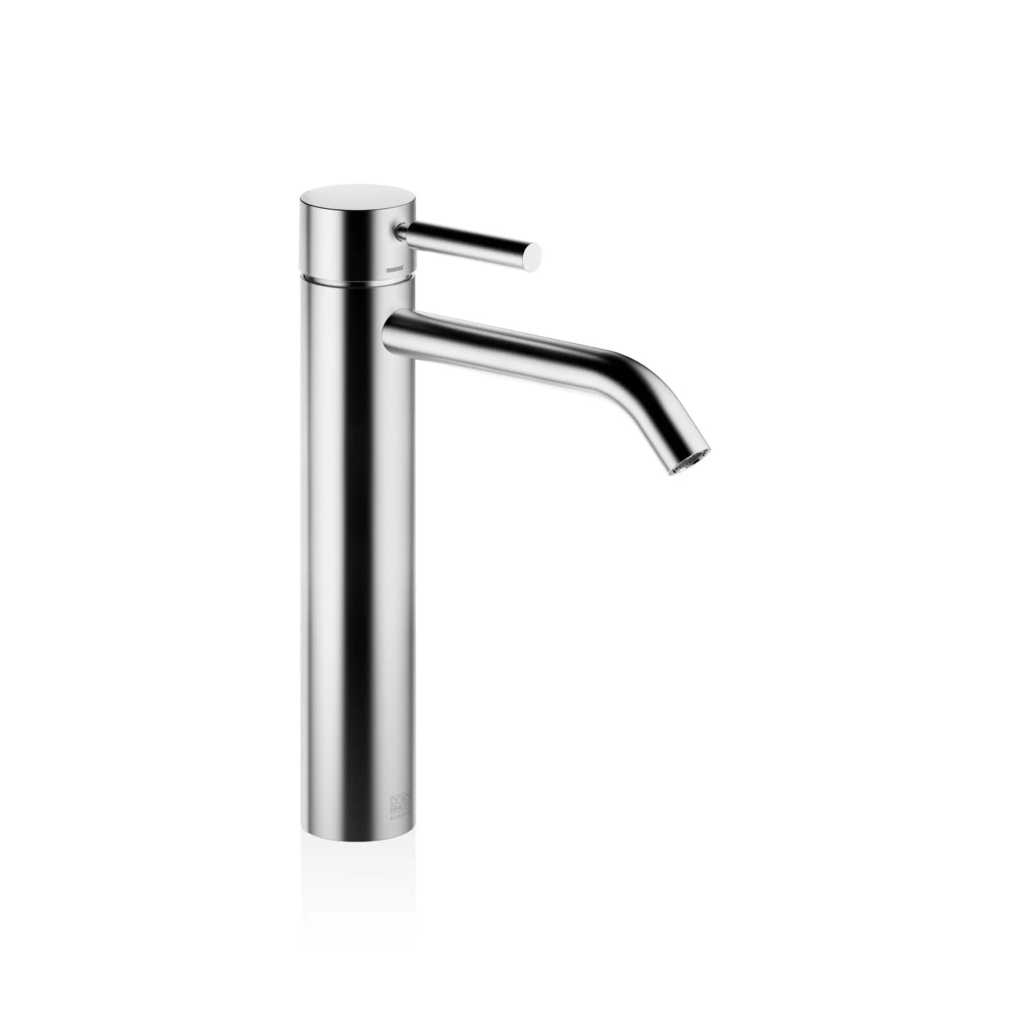 META Single-lever basin mixer with raised base without pop-up waste